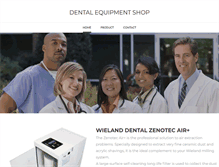 Tablet Screenshot of dentalequipmentshop.com